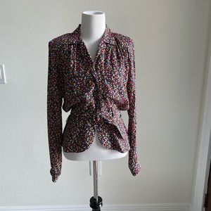 Vintage Liz Claiborne Blouse W/ Belt